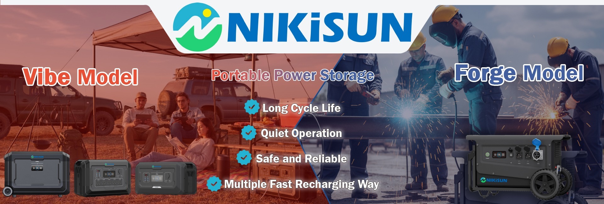 LiFePO4 portable power station for outdoor and worksite power