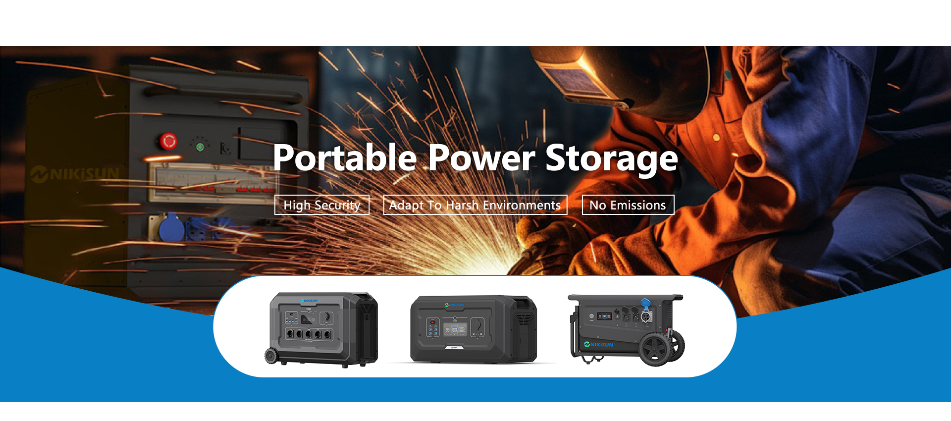 LiFePO4 portable power station used for outdoor camping and worksites