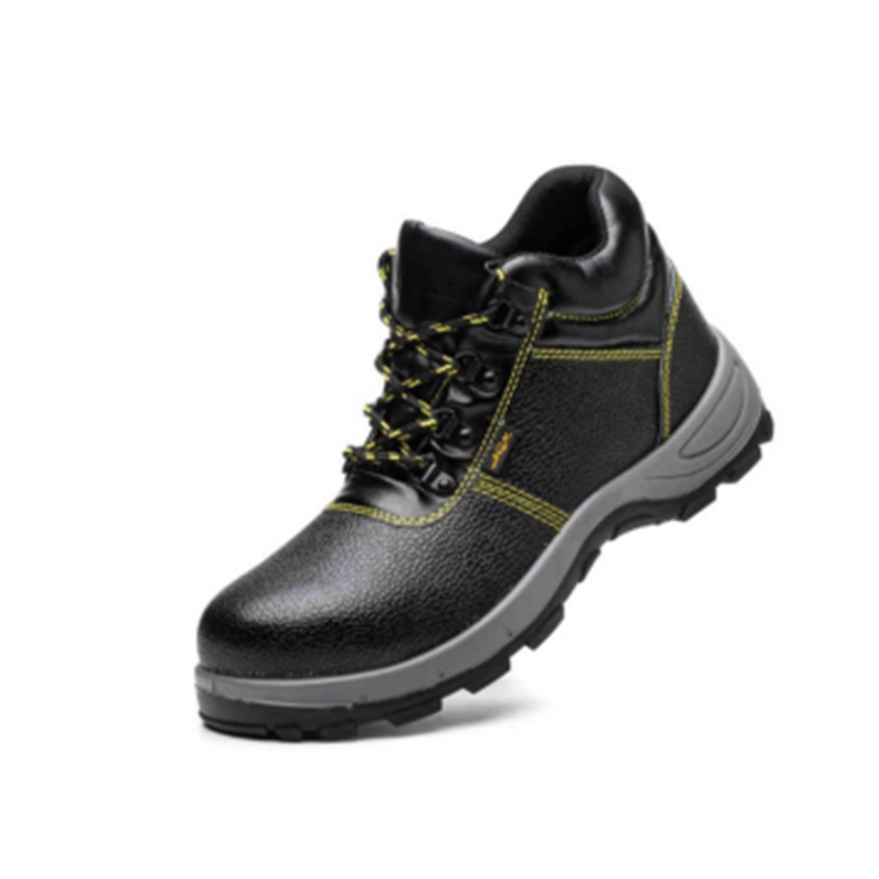 Microfiber All-Season High-Top Men's Protective Safety Shoes with Puncture-Proof Non-Slip Soles and Ladle Head Toe
