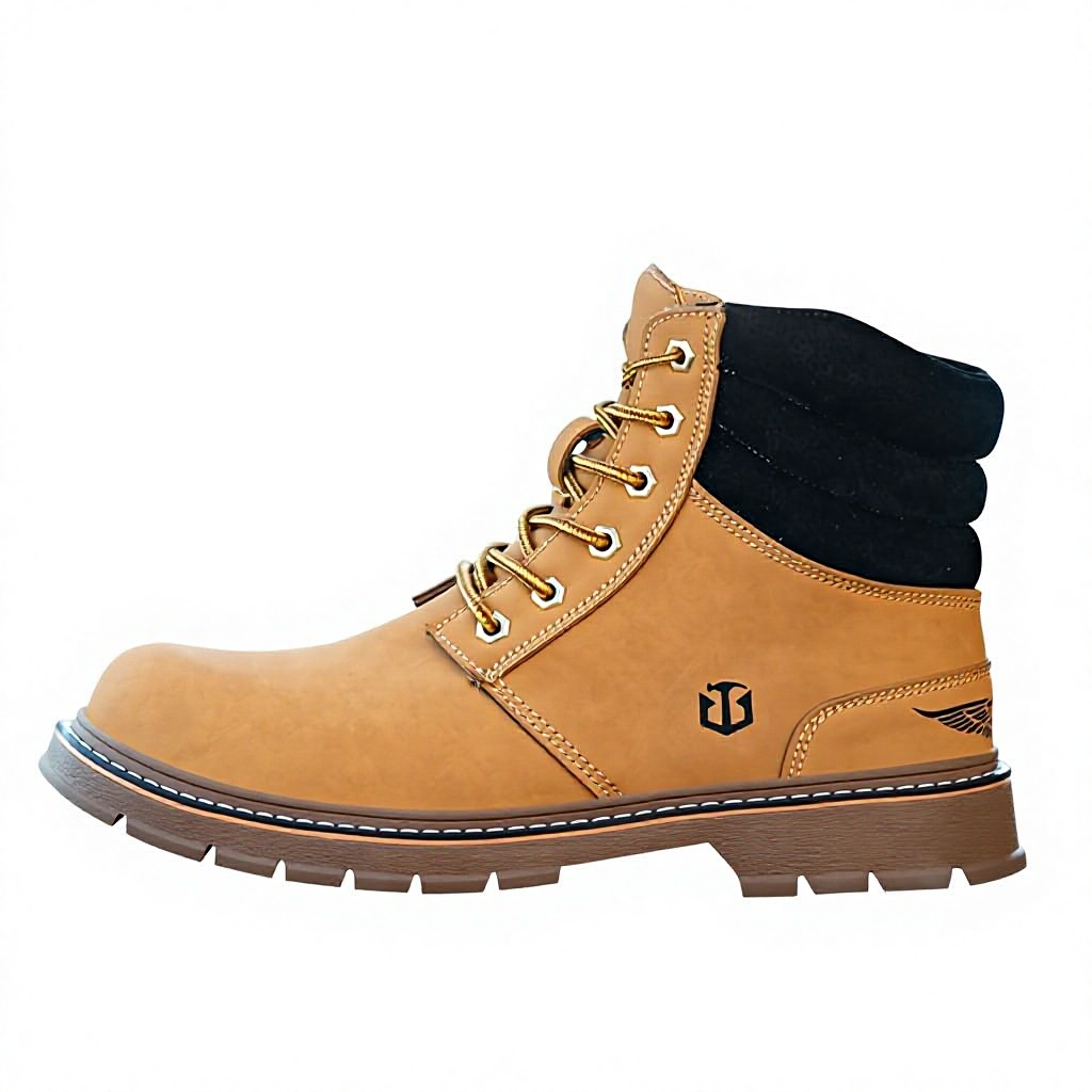 Clearance Sale Head High-top Microfiber Leather Mens Summer Shoes Non-slip Tendon Sole Impact-resistant Puncture-proof