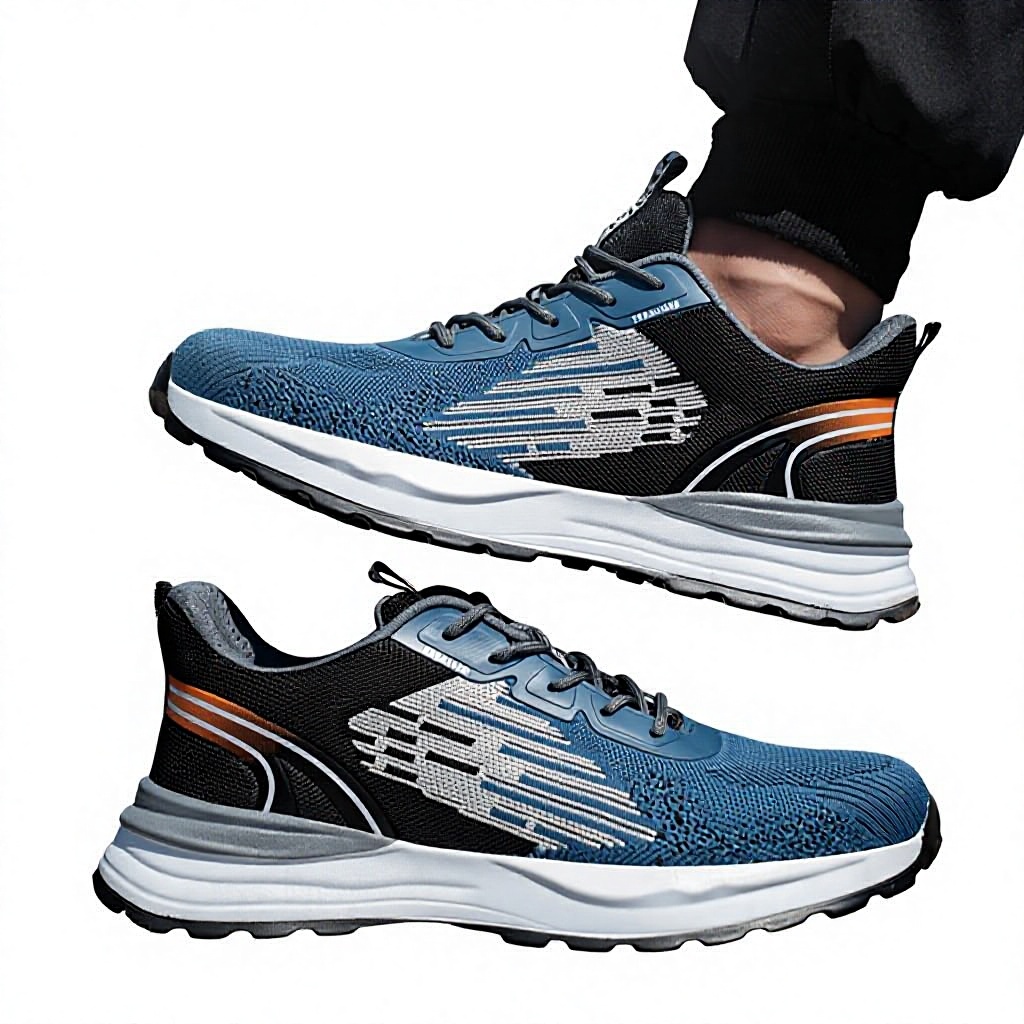 Men's Safety Shoes Steel Toe for Upper Ultra-lightweight Breathable Insulated Crush/Puncture Resistant Deodorizing