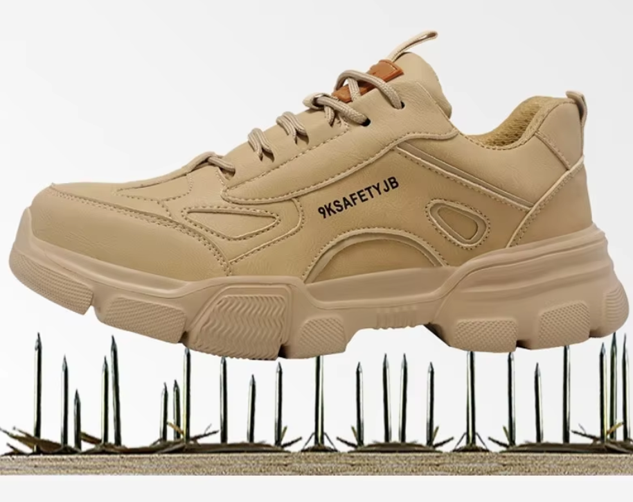 Men's Low Top Steel Toe Anti-smashing Anti-puncture Superfine Fiber Upper Rubber Outsole Safety Shoes for All Seasons