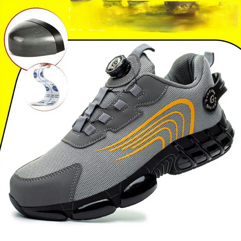 Custom-made Labor-Protective Low-top Men's Work Boots with for Upper Puncture-proof for Workshop and Construction Site Use