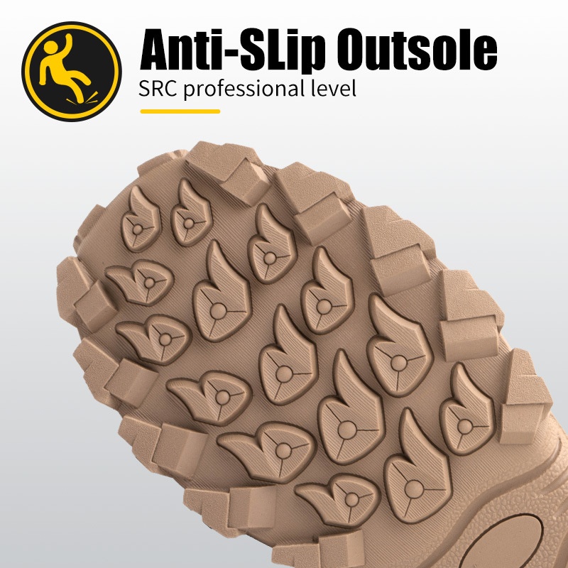 All-Season Breathable Mesh Safety Shoes Anti-Smash Anti-Puncture Lightweight Steel Toe Cap Men High-Density