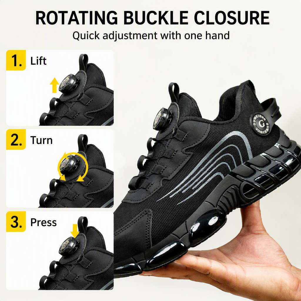 Custom-made Labor-Protective Low-top Men's Work Boots with for Upper Puncture-proof for Workshop and Construction Site Use