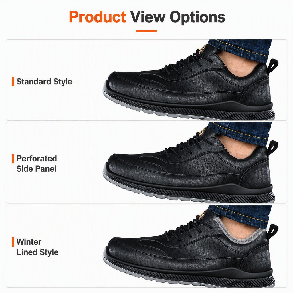 Men's Electrical Insulating Safety Shoes Plastic Steel Toe Cap Microfiber Upper Polyurethane Outsole Lightweight Impact Puncture
