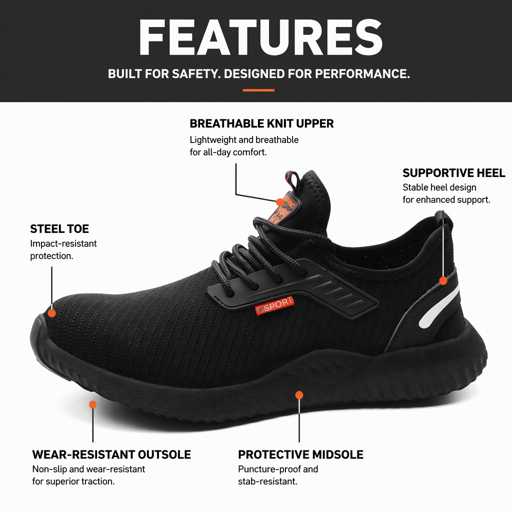 Cross-border Leather Ladle Head Toe Steel Toe Work Safety Shoes Four-season EVA Sole Mechanical Manufacturing Certified