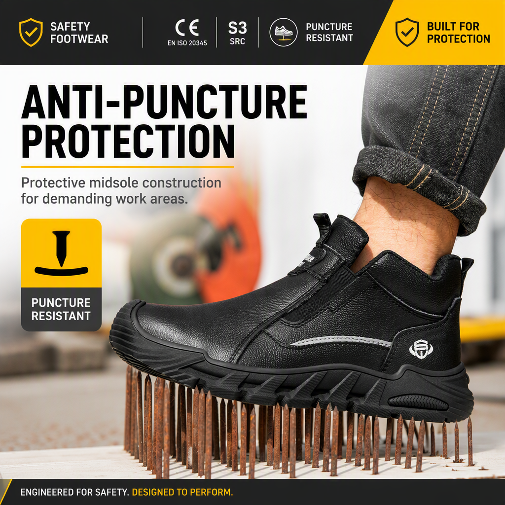 Waterproof Cowhide Upper Safety Shoes Electrician's Insulated Boots Crush-Resistant Rubber Outsole Plastic Toe Cap Men's Welding