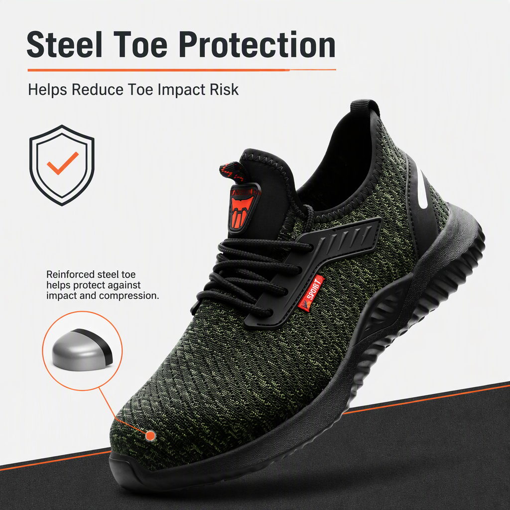 Cross-border Leather Ladle Head Toe Steel Toe Work Safety Shoes Four-season EVA Sole Mechanical Manufacturing Certified