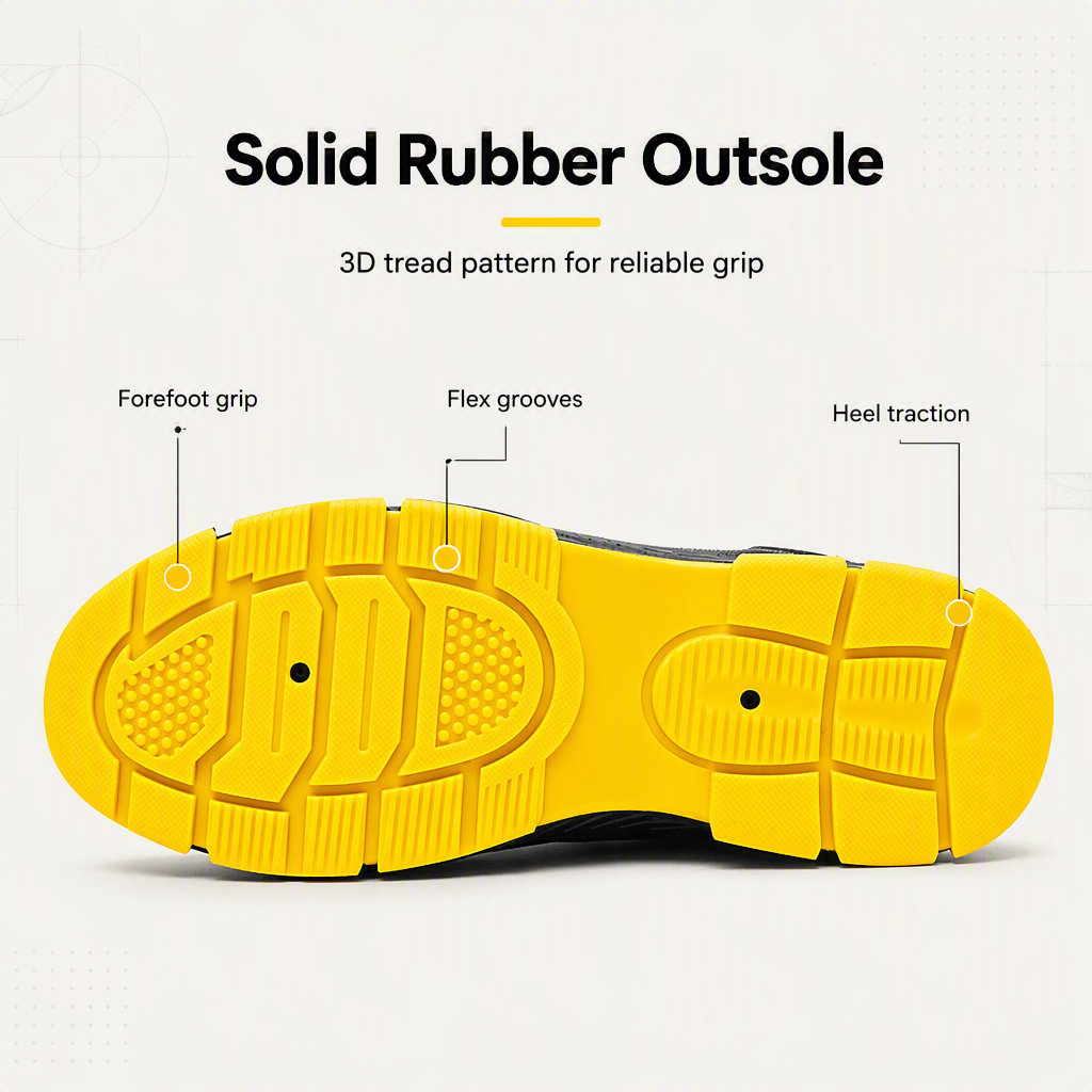 Electrician's Foot Guard Safety Shoes Insulated Breathable Deodorizing Puncture-Proof Microfiber Leather Work Boots