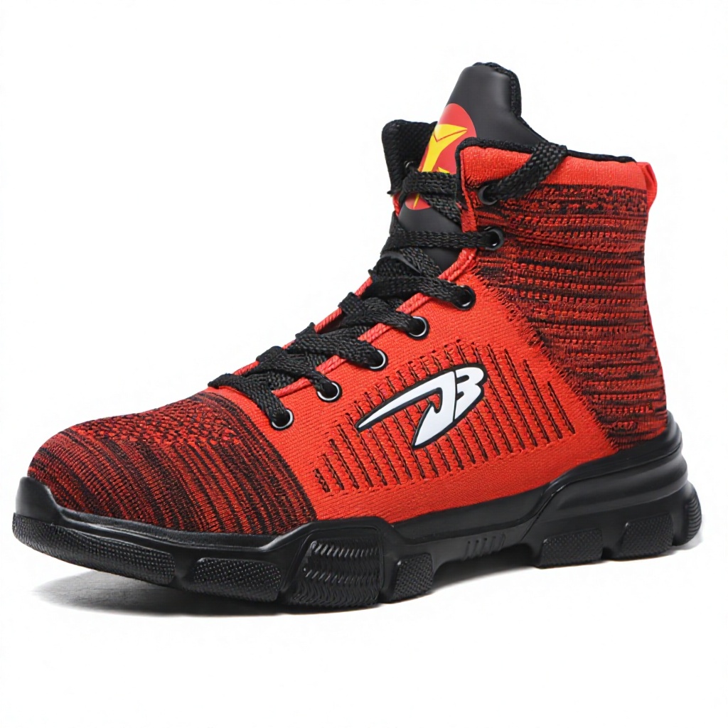 Men's High Top Steel Toe Cap Labor Protection Shoes for Upper Rubber Outsole All Seasons Architectural Industry Use
