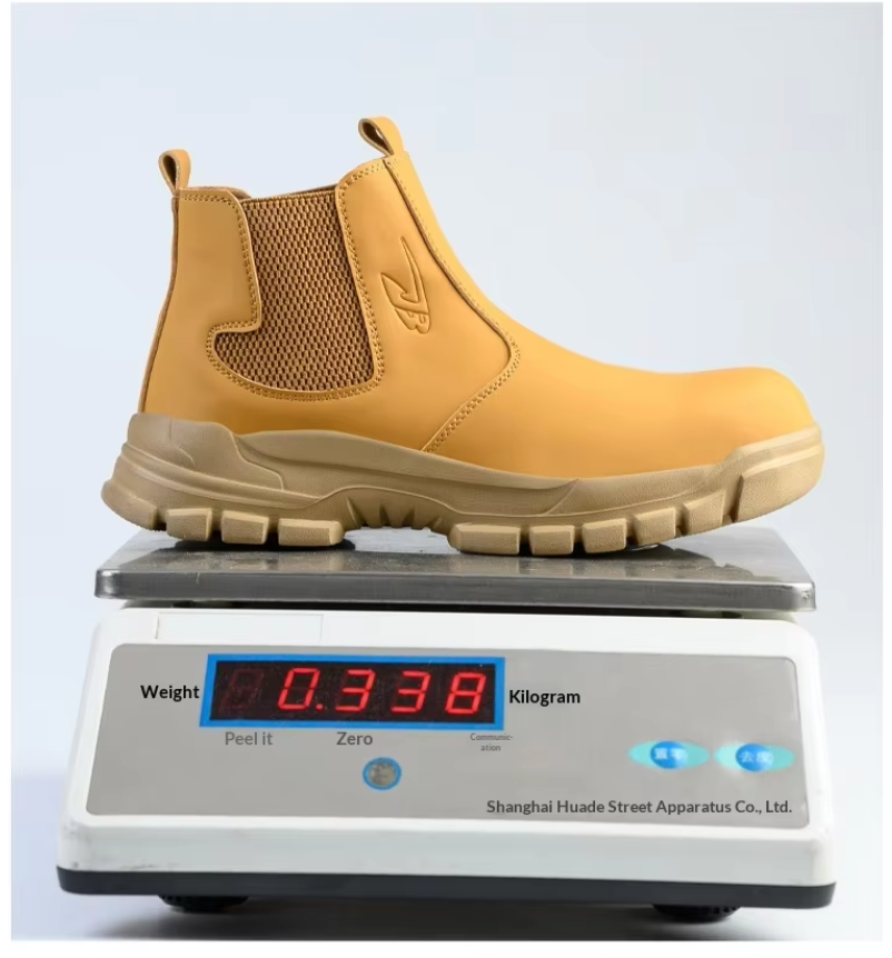 2026 New Men's High-top Microfiber Leather Steel Toe Cap Water-repellent Safety Boots Anti-puncture Wear-resistant