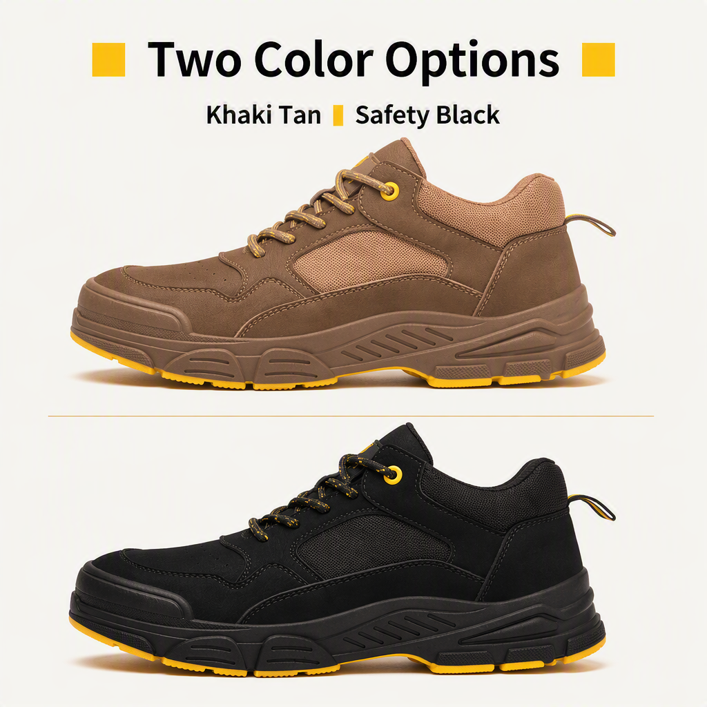 Electrician's Foot Guard Safety Shoes Insulated Breathable Deodorizing Puncture-Proof Microfiber Leather Work Boots